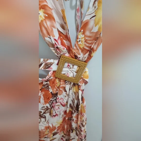 Amaroso floral dress *free gift with purchase - Picture 6 of 8